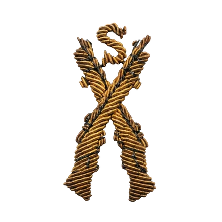 Royal Marines sniper badge — crossed rifles